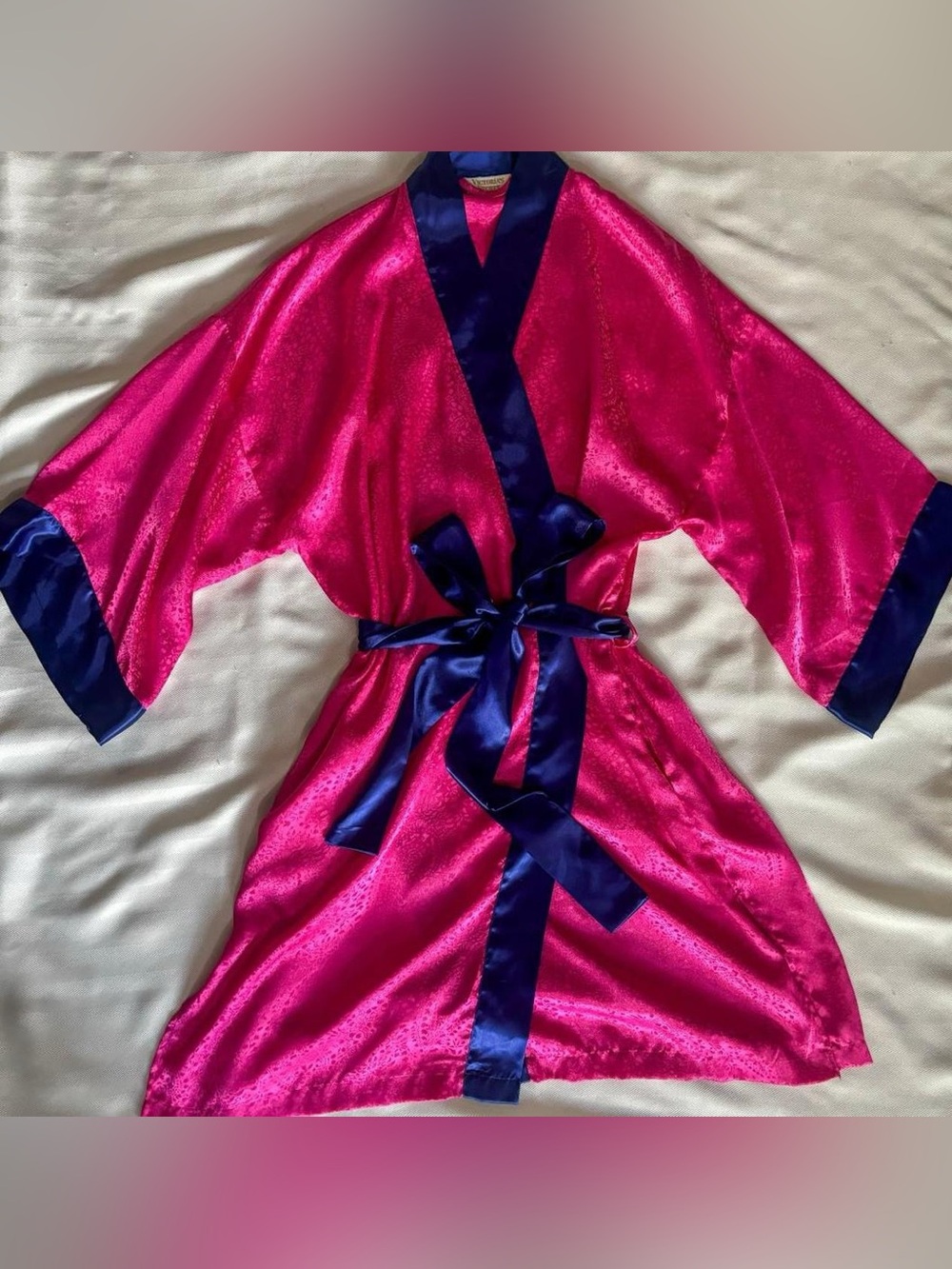 “GOLD LABEL” Vintage Two Piece Nightgown/Robe Set By “Victoria’s Secret”